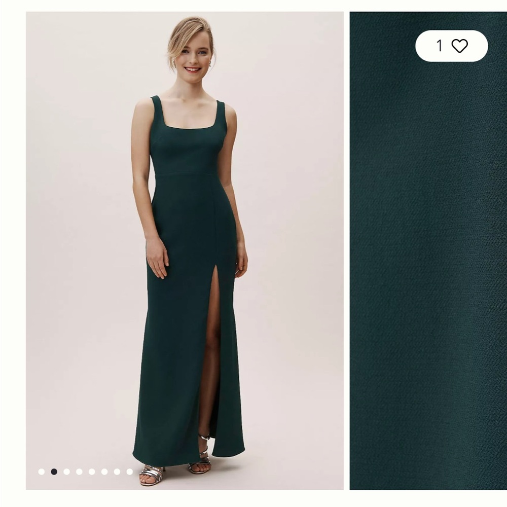 BHLDN Adena Gown Bridesmaid Dress green